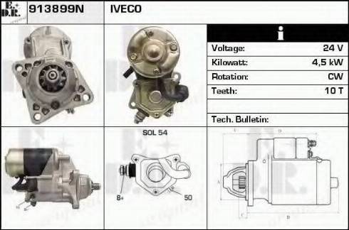 EDR 913899N - Motorino d'avviamento autozon.pro