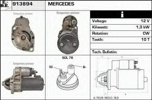 EDR 913894 - Motorino d'avviamento autozon.pro