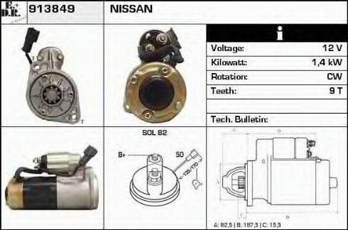 EDR 913849 - Motorino d'avviamento autozon.pro