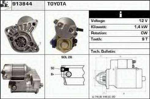 EDR 913844 - Motorino d'avviamento autozon.pro