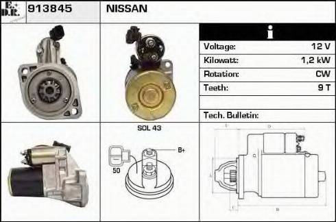 EDR 913845 - Motorino d'avviamento autozon.pro