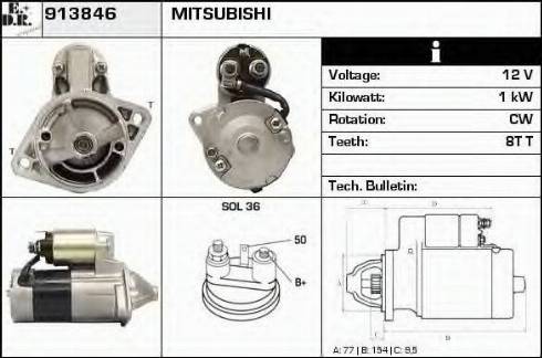 EDR 913846 - Motorino d'avviamento autozon.pro