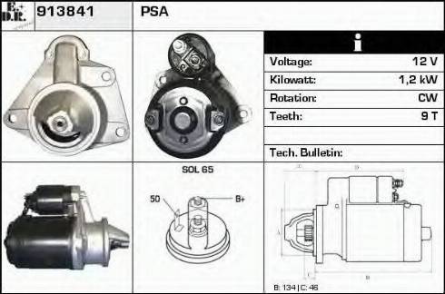 EDR 913841 - Motorino d'avviamento autozon.pro