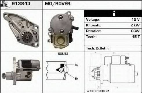 EDR 913843 - Motorino d'avviamento autozon.pro