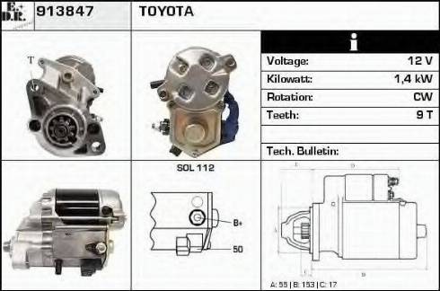 EDR 913847 - Motorino d'avviamento autozon.pro