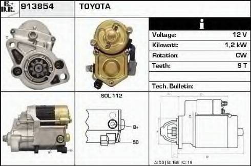 EDR 913854 - Motorino d'avviamento autozon.pro