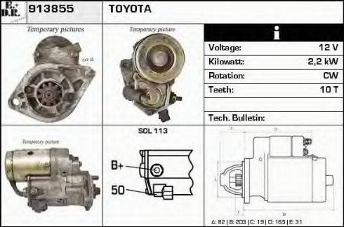 EDR 913855 - Motorino d'avviamento autozon.pro