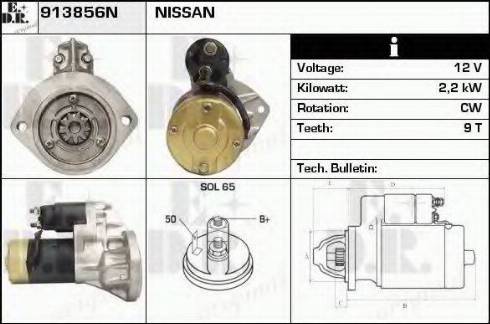 EDR 913856N - Motorino d'avviamento autozon.pro