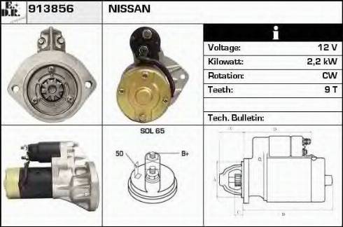 EDR 913856 - Motorino d'avviamento autozon.pro