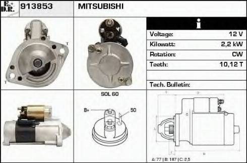 EDR 913853 - Motorino d'avviamento autozon.pro