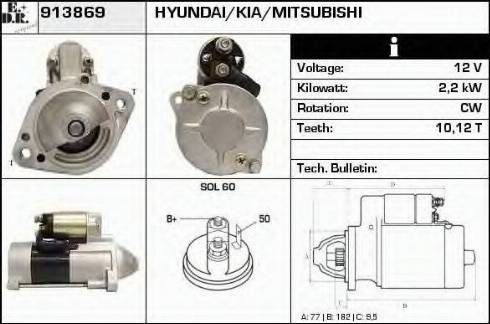 EDR 913869 - Motorino d'avviamento autozon.pro