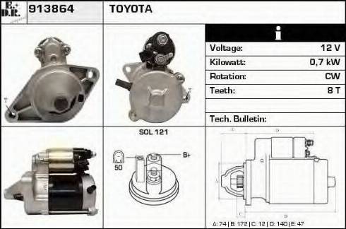 EDR 913864 - Motorino d'avviamento autozon.pro