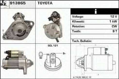 EDR 913865 - Motorino d'avviamento autozon.pro