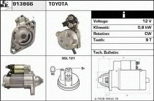 EDR 913866 - Motorino d'avviamento autozon.pro