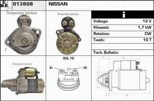 EDR 913868 - Motorino d'avviamento autozon.pro