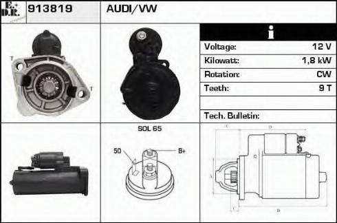 EDR 913819 - Motorino d'avviamento autozon.pro