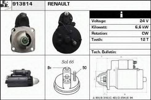 EDR 913814 - Motorino d'avviamento autozon.pro