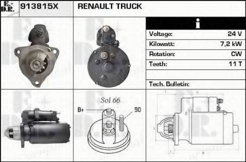 EDR 913815X - Motorino d'avviamento autozon.pro