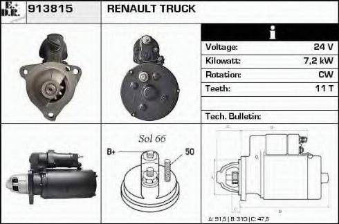 EDR 913815 - Motorino d'avviamento autozon.pro