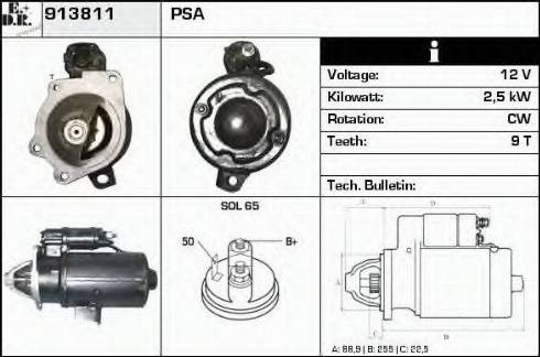 EDR 913811 - Motorino d'avviamento autozon.pro