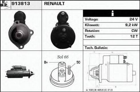 EDR 913813 - Motorino d'avviamento autozon.pro