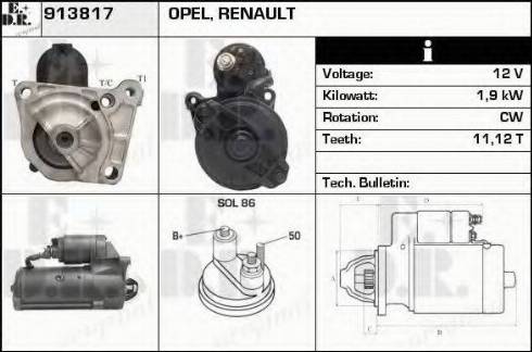 EDR 913817 - Motorino d'avviamento autozon.pro