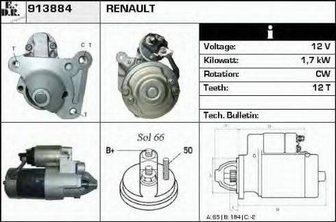 EDR 913884 - Motorino d'avviamento autozon.pro