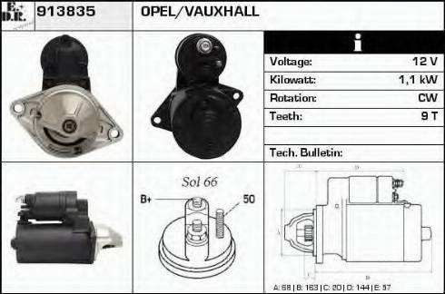 EDR 913835 - Motorino d'avviamento autozon.pro