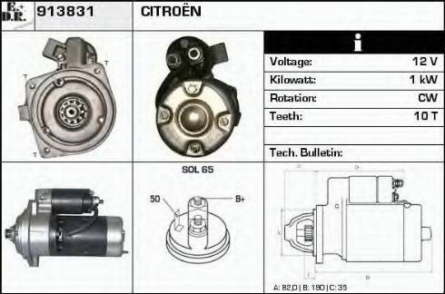 EDR 913831 - Motorino d'avviamento autozon.pro