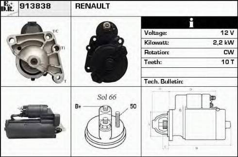 EDR 913838 - Motorino d'avviamento autozon.pro