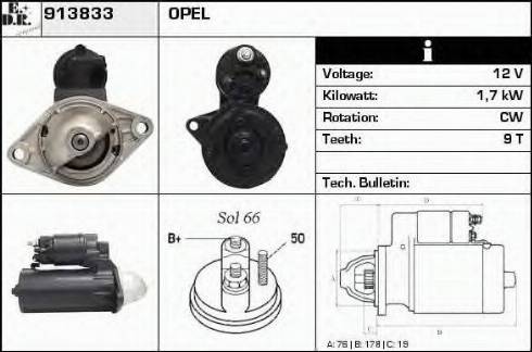 EDR 913833 - Motorino d'avviamento autozon.pro