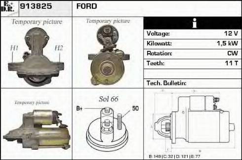 EDR 913825 - Motorino d'avviamento autozon.pro