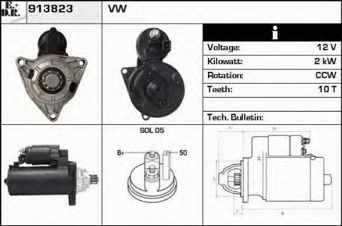 EDR 913823 - Motorino d'avviamento autozon.pro