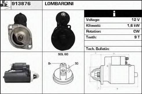 EDR 913876 - Motorino d'avviamento autozon.pro