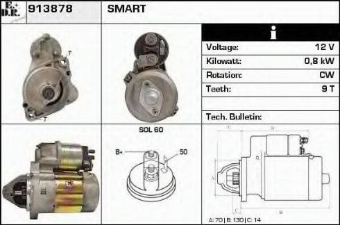 EDR 913878 - Motorino d'avviamento autozon.pro