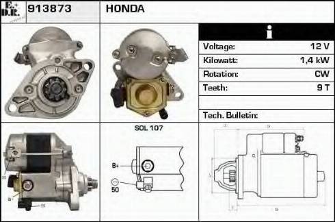 EDR 913873 - Motorino d'avviamento autozon.pro