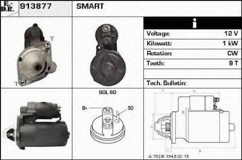 EDR 913877 - Motorino d'avviamento autozon.pro