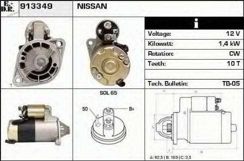 EDR 913349 - Motorino d'avviamento autozon.pro