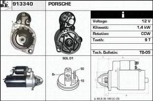 EDR 913340 - Motorino d'avviamento autozon.pro