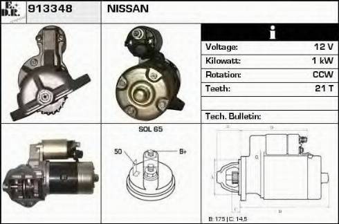 EDR 913348 - Motorino d'avviamento autozon.pro