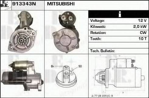 EDR 913343N - Motorino d'avviamento autozon.pro