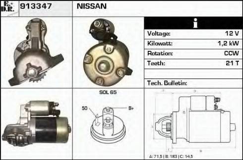 EDR 913347 - Motorino d'avviamento autozon.pro