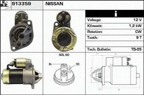 EDR 913359 - Motorino d'avviamento autozon.pro