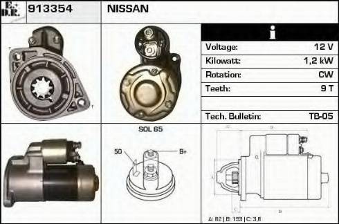 EDR 913354 - Motorino d'avviamento autozon.pro