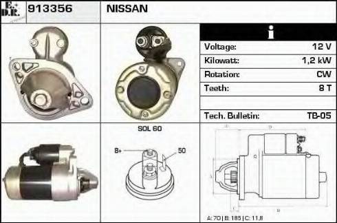 EDR 913356 - Motorino d'avviamento autozon.pro