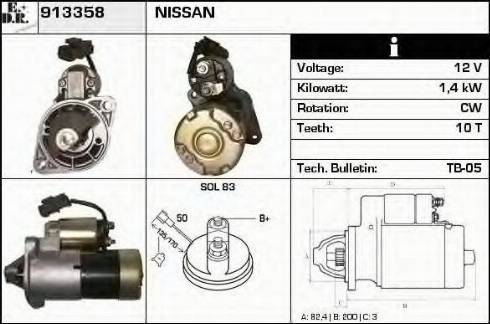 EDR 913358 - Motorino d'avviamento autozon.pro