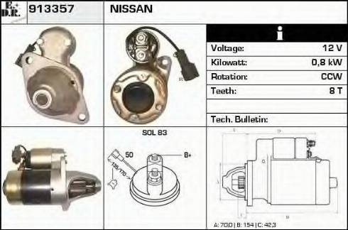 EDR 913357 - Motorino d'avviamento autozon.pro