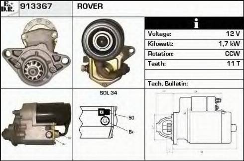 EDR 913367 - Motorino d'avviamento autozon.pro