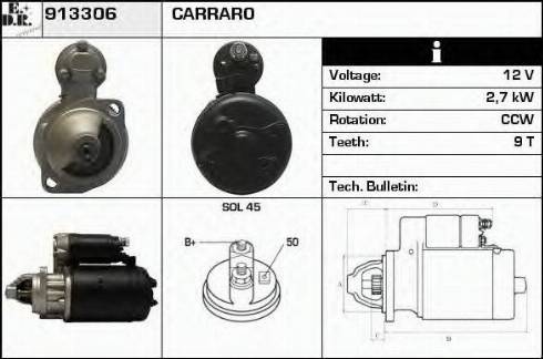 EDR 913306 - Motorino d'avviamento autozon.pro