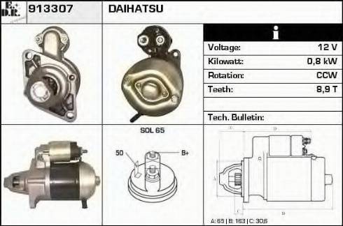 EDR 913307 - Motorino d'avviamento autozon.pro